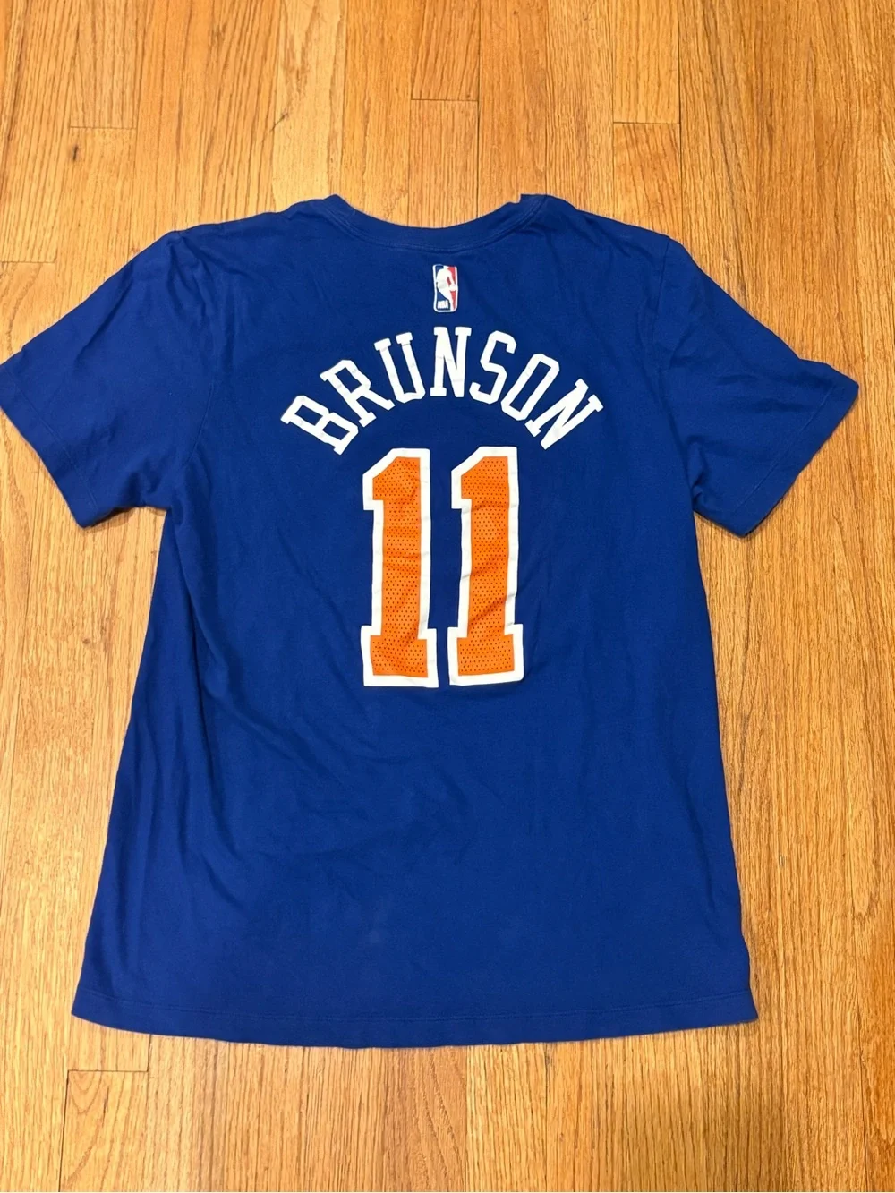 The Nike Tee New York Knicks #11 Jalen Brunson Size Adult Small